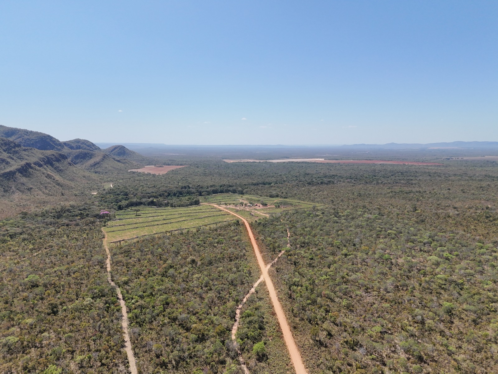 Vista aérea de propriedade rural levantada pela Schmitt